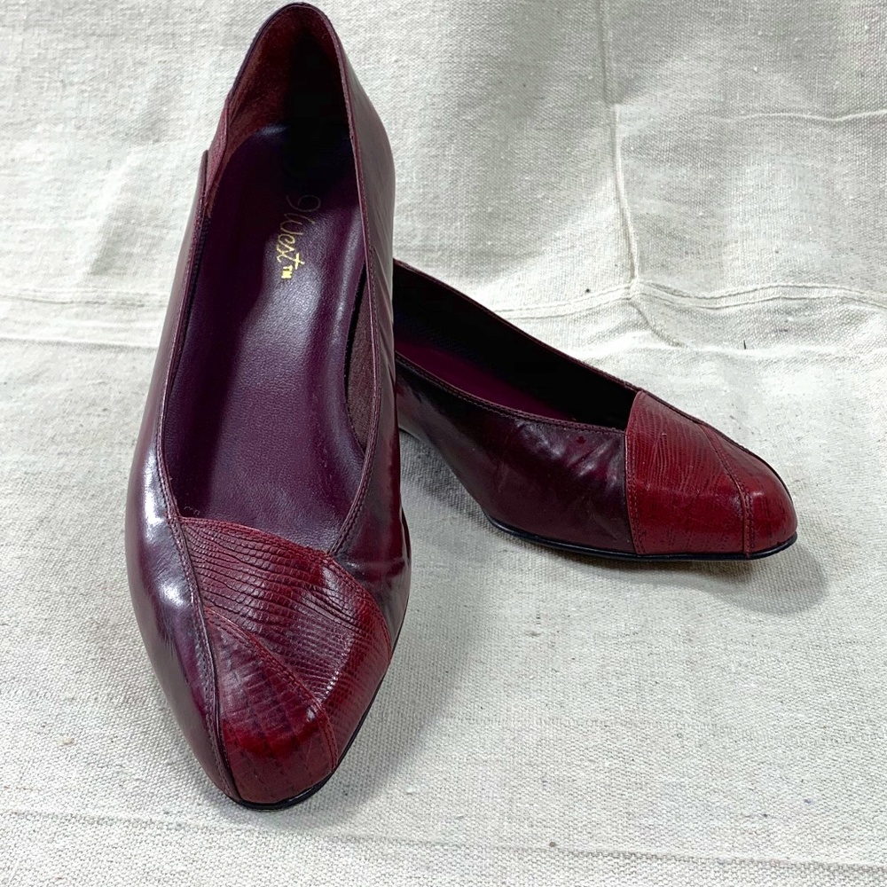 9West / Nine West Multi-Tone Wine 1" Flats 8.5